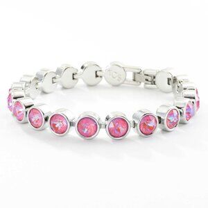 LOTUS PINK DELITE Ice Bracelet by Touchstone Crystal by Swarovski ✨ New‎ in box